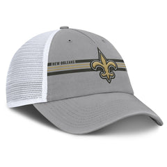 New Orleans Saints Singleback Trucker Adjustable Hat - Gray Hats