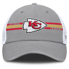 Kansas City Chiefs Singleback Trucker Adjustable Hat - Gray Hats