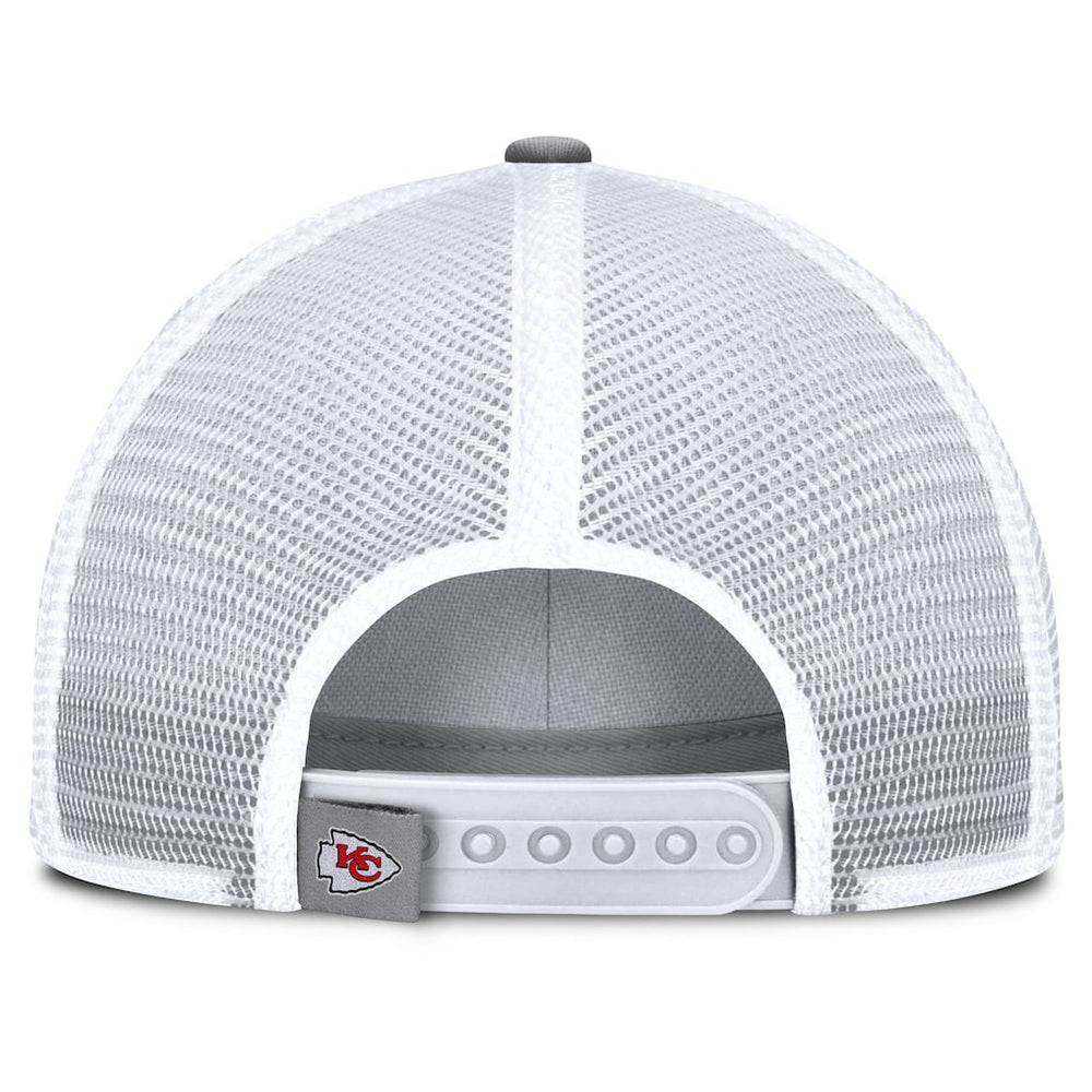 Kansas City Chiefs Singleback Trucker Adjustable Hat - Gray Hats