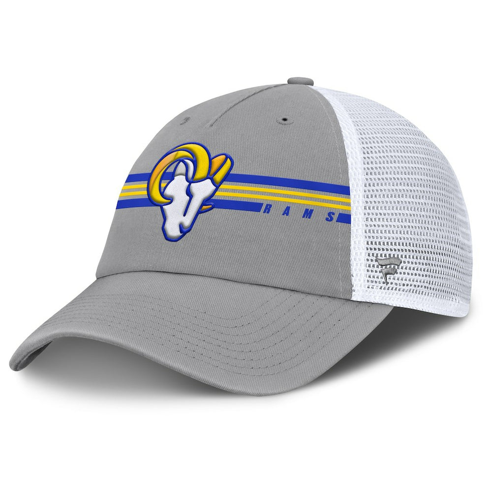 Los Angeles Rams Singleback Trucker Adjustable Hat - Gray Hats