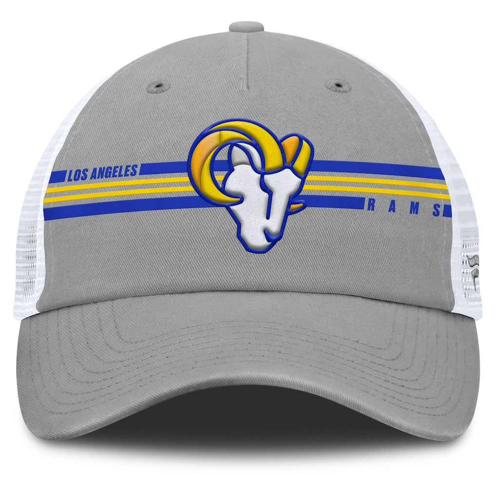 Los Angeles Rams Singleback Trucker Adjustable Hat - Gray Hats