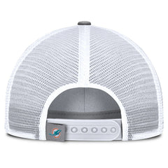 Miami Dolphins Singleback Trucker Adjustable Hat - Gray Hats