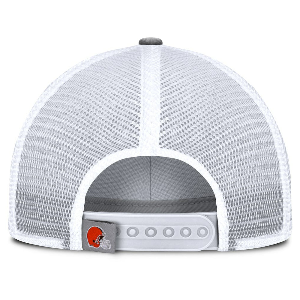 Cleveland Browns Singleback Trucker Adjustable Hat - Gray Hats