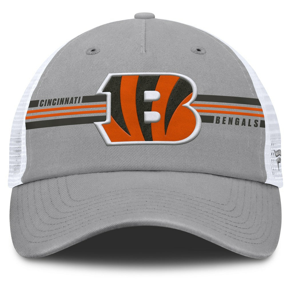 Cincinnati Bengals Singleback Trucker Adjustable Hat - Gray Hats