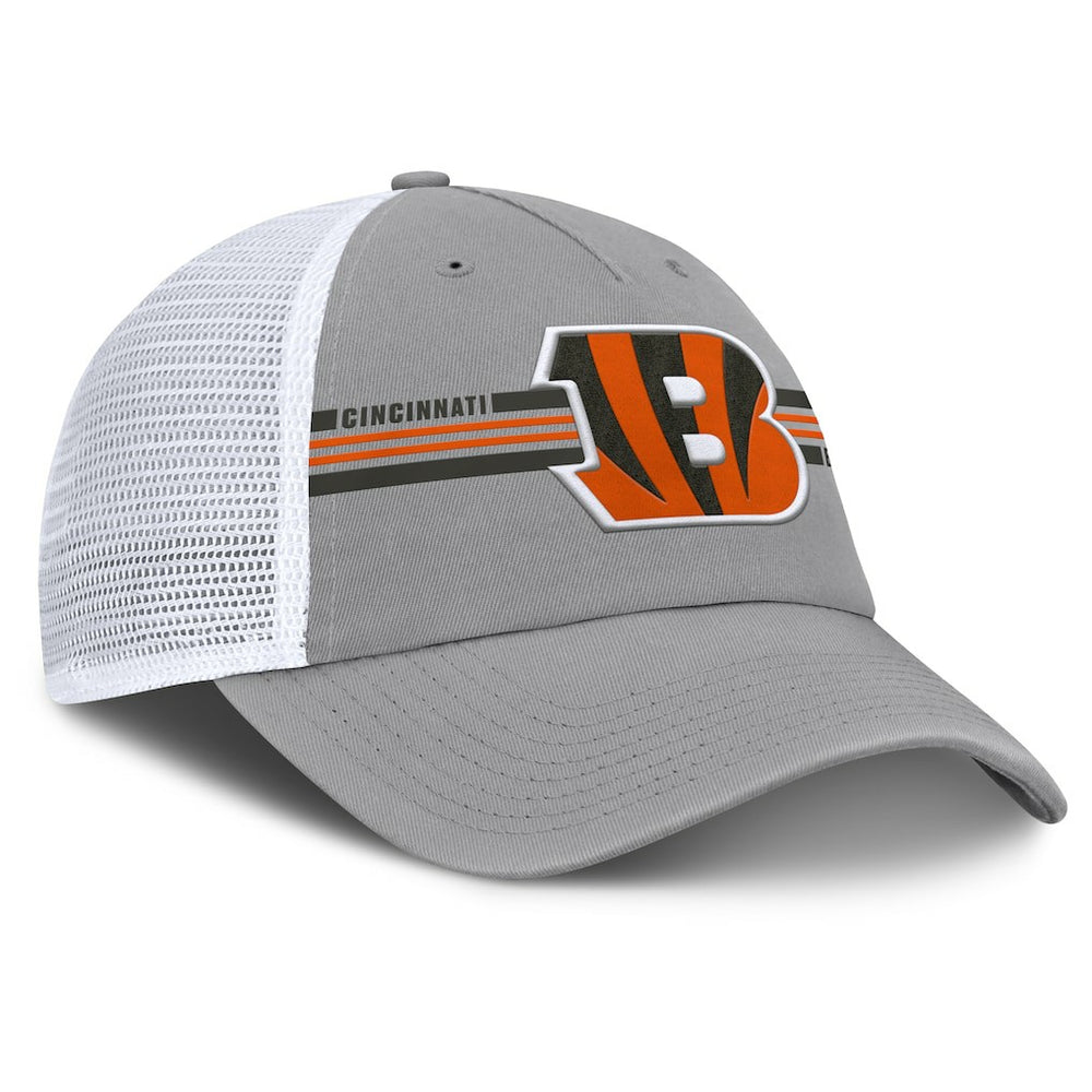 Cincinnati Bengals Singleback Trucker Adjustable Hat - Gray Hats