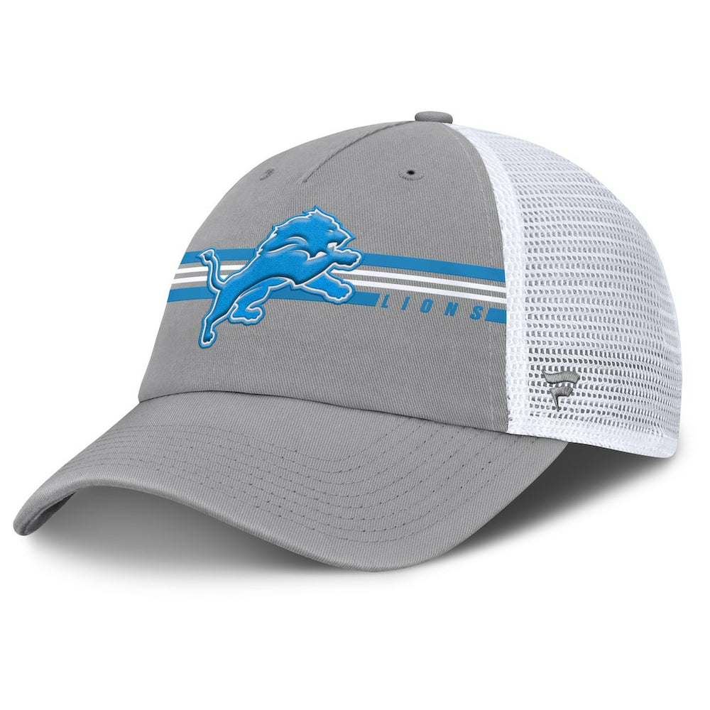 Detroit Lions Singleback Trucker Adjustable Hat - Gray Hats