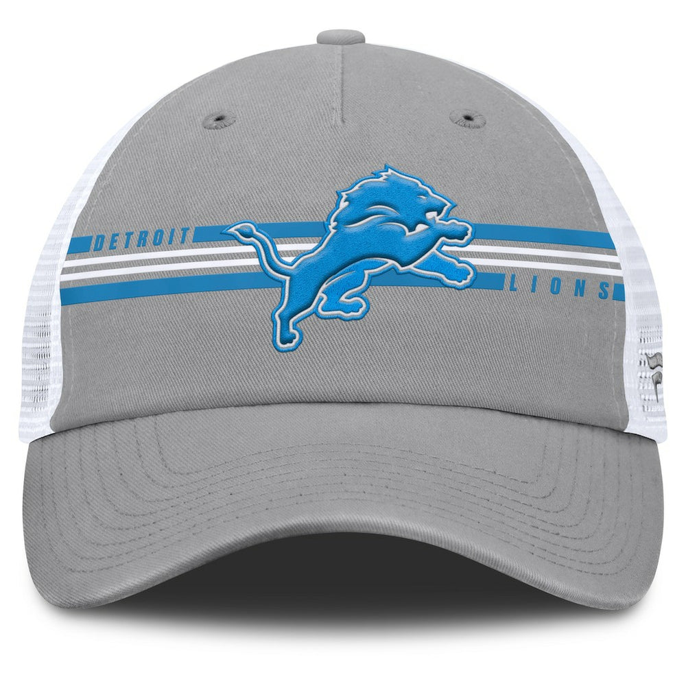 Detroit Lions Singleback Trucker Adjustable Hat - Gray Hats