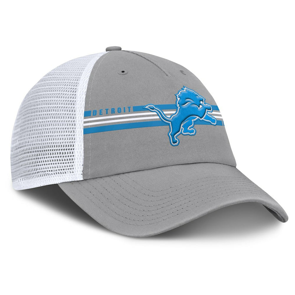 Detroit Lions Singleback Trucker Adjustable Hat - Gray Hats