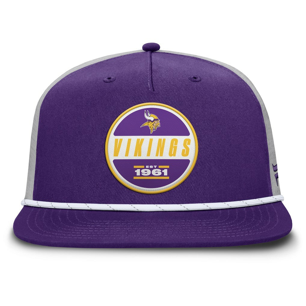 Minnesota Vikings Edge Rush Trucker Adjustable Hat - Purple/Gray Hats