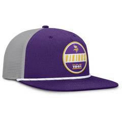 Minnesota Vikings Edge Rush Trucker Adjustable Hat - Purple/Gray Hats