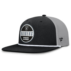 Las Vegas Raiders Edge Rush Trucker Adjustable Hat - Black/Gray Hats