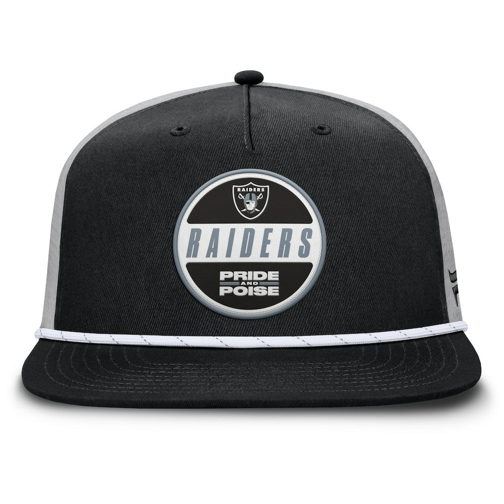 Las Vegas Raiders Edge Rush Trucker Adjustable Hat - Black/Gray Hats