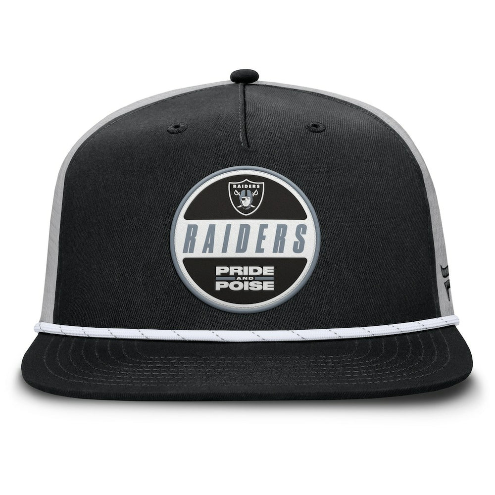 Las Vegas Raiders Edge Rush Trucker Adjustable Hat - Black/Gray Hats