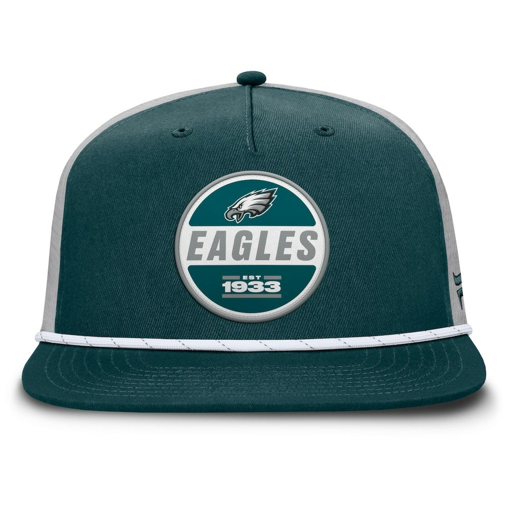 Philadelphia Eagles Edge Rush Trucker Adjustable Hat - Midnight Green/Gray Hats
