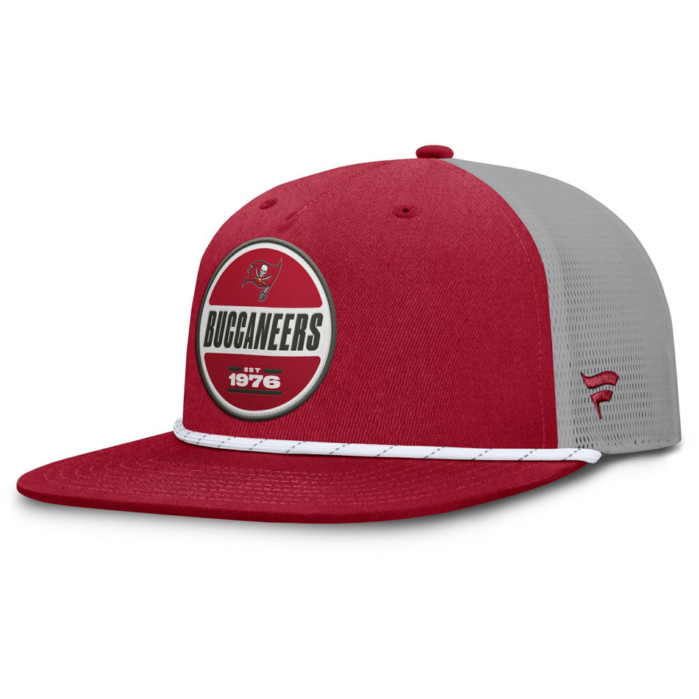 Tampa Bay Buccaneers Edge Rush Trucker Adjustable Hat - Red/Gray Hats