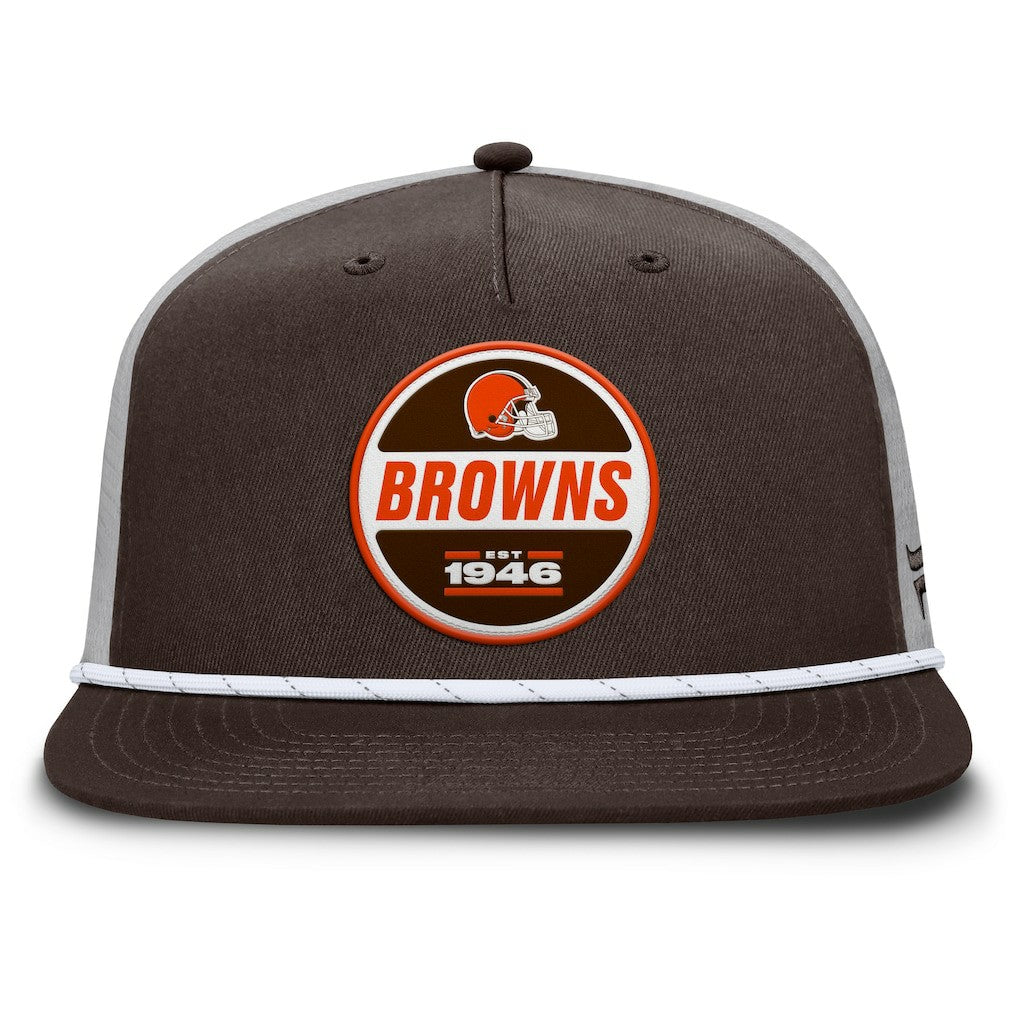 Cleveland Browns Edge Rush Trucker Adjustable Hat - Brown/Gray Hats
