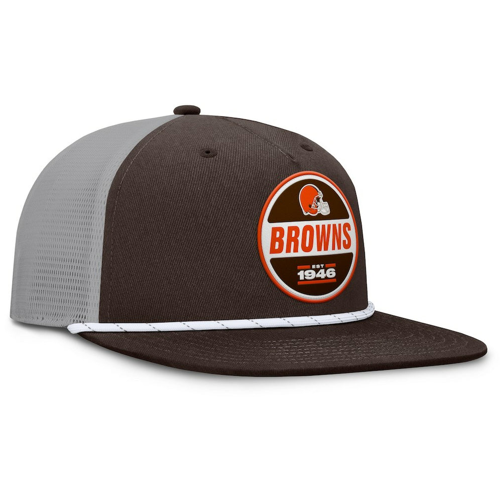 Cleveland Browns Edge Rush Trucker Adjustable Hat - Brown/Gray Hats