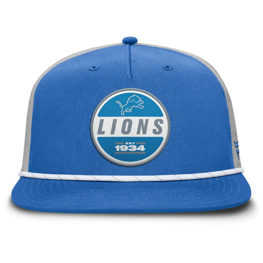 Detroit Lions Edge Rush Trucker Adjustable Hat - Blue/Gray Hats
