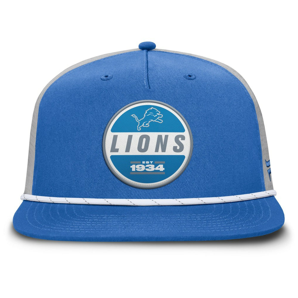 Detroit Lions Edge Rush Trucker Adjustable Hat - Blue/Gray Hats