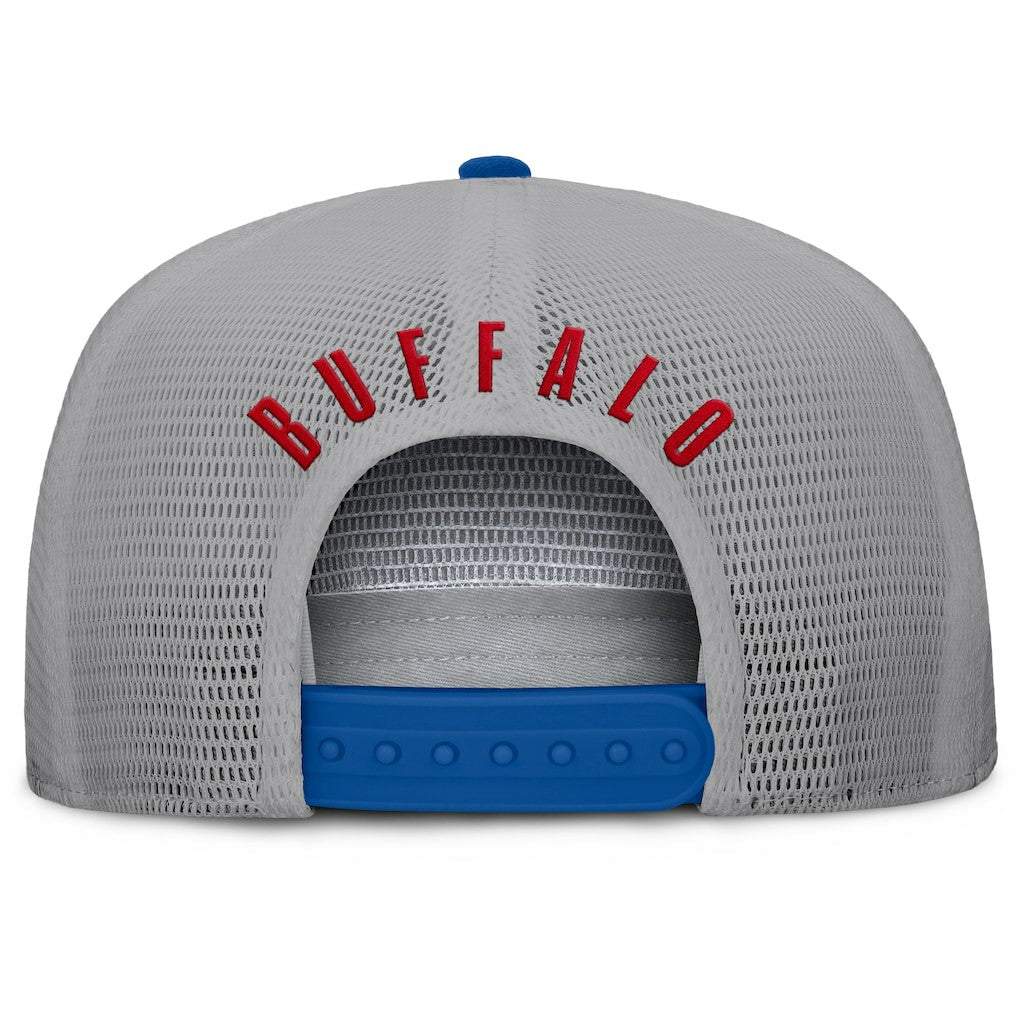 Buffalo Bills Edge Rush Trucker Adjustable Hat - Royal/Gray Hats