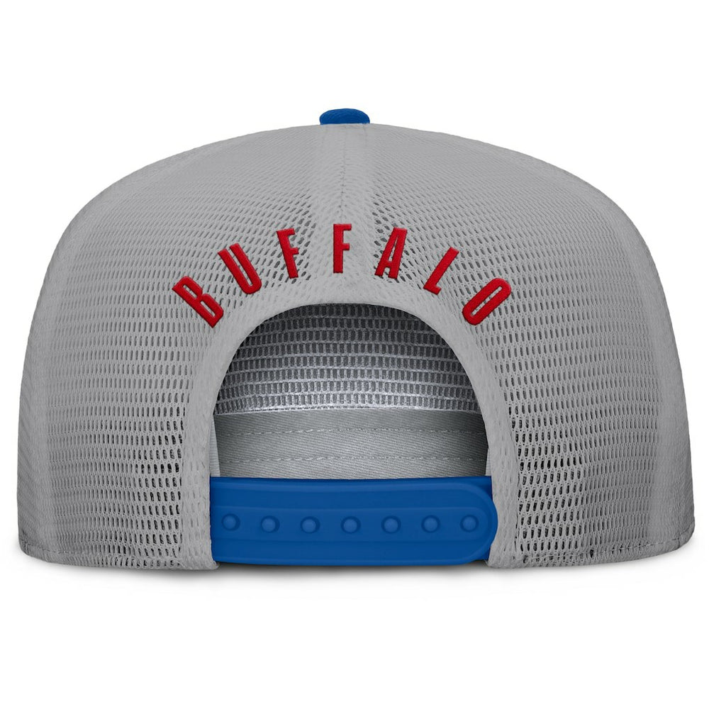 Buffalo Bills Edge Rush Trucker Adjustable Hat - Royal/Gray Hats