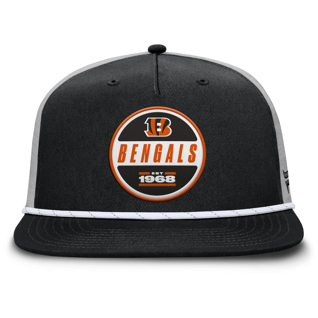 Cincinnati Bengals Edge Rush Trucker Adjustable Hat - Black/Gray Hats