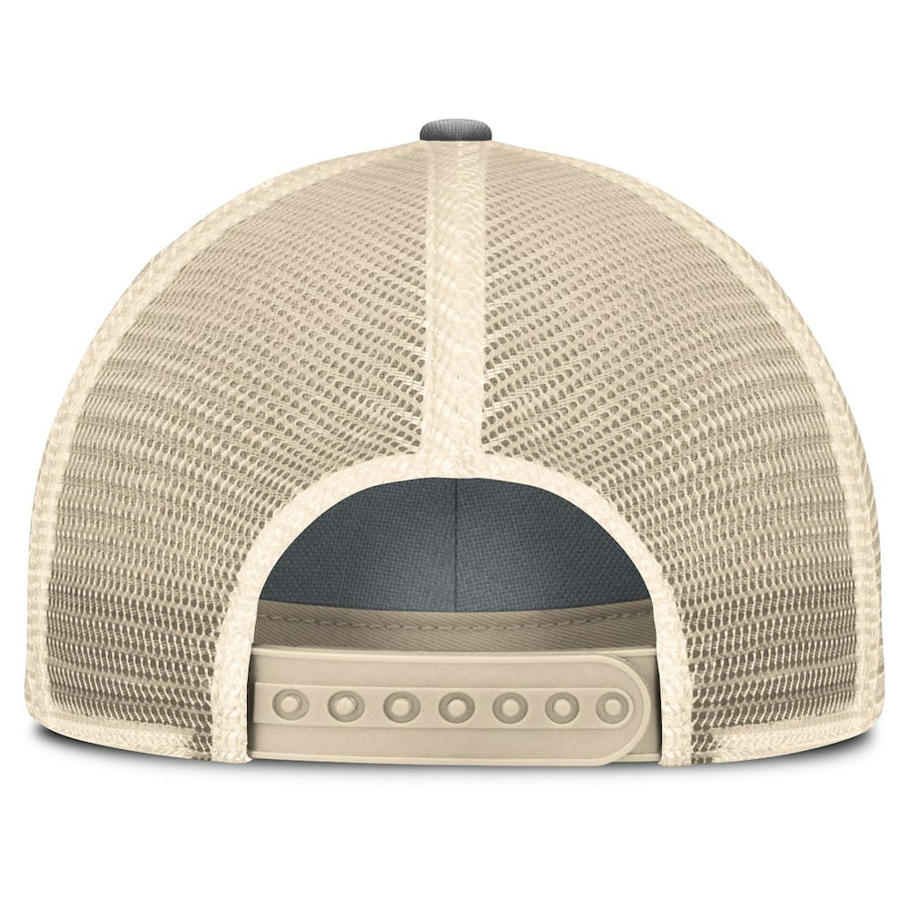 Las Vegas Raiders Heritage Bootleg Trucker Adjustable Hat - Gray Hats