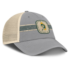 Green Bay Packers Heritage Bootleg Trucker Adjustable Hat - Gray Hats