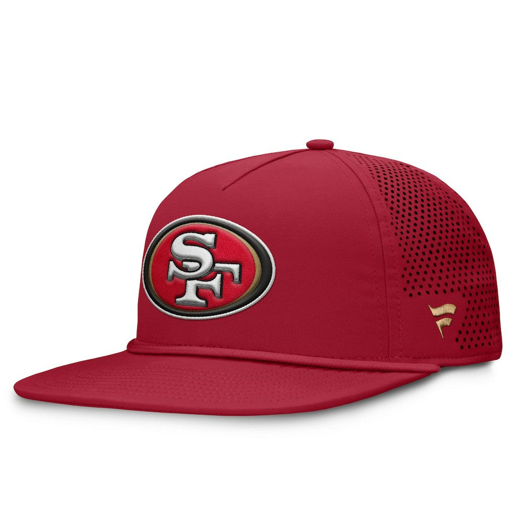 San Francisco 49ers Cryptic Trucker Adjustable Hat - Scarlet Hats