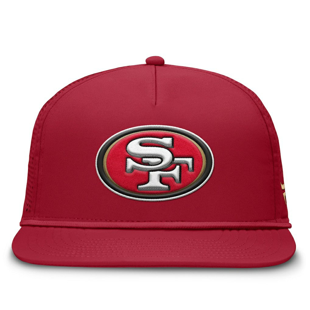San Francisco 49ers Cryptic Trucker Adjustable Hat - Scarlet Hats