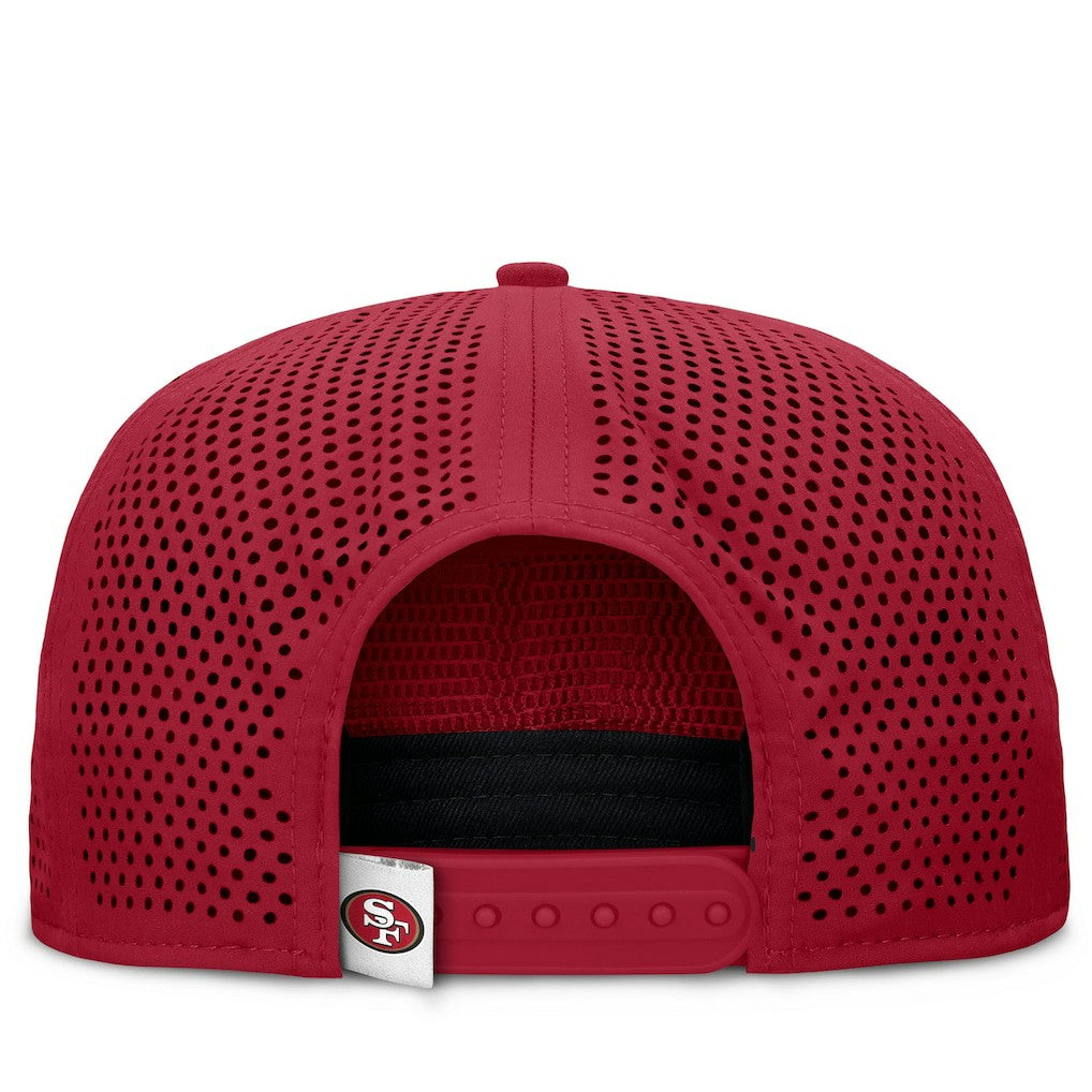 San Francisco 49ers Cryptic Trucker Adjustable Hat - Scarlet Hats