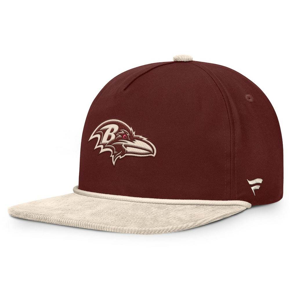 Baltimore Ravens NFL Reminisce Golfer Adjustable Hat - Brown Hats