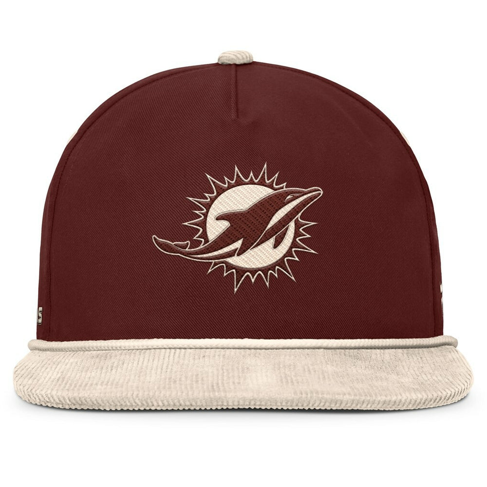 Miami Dolphins NFL Reminisce Golfer Adjustable Hat - Brown Hats