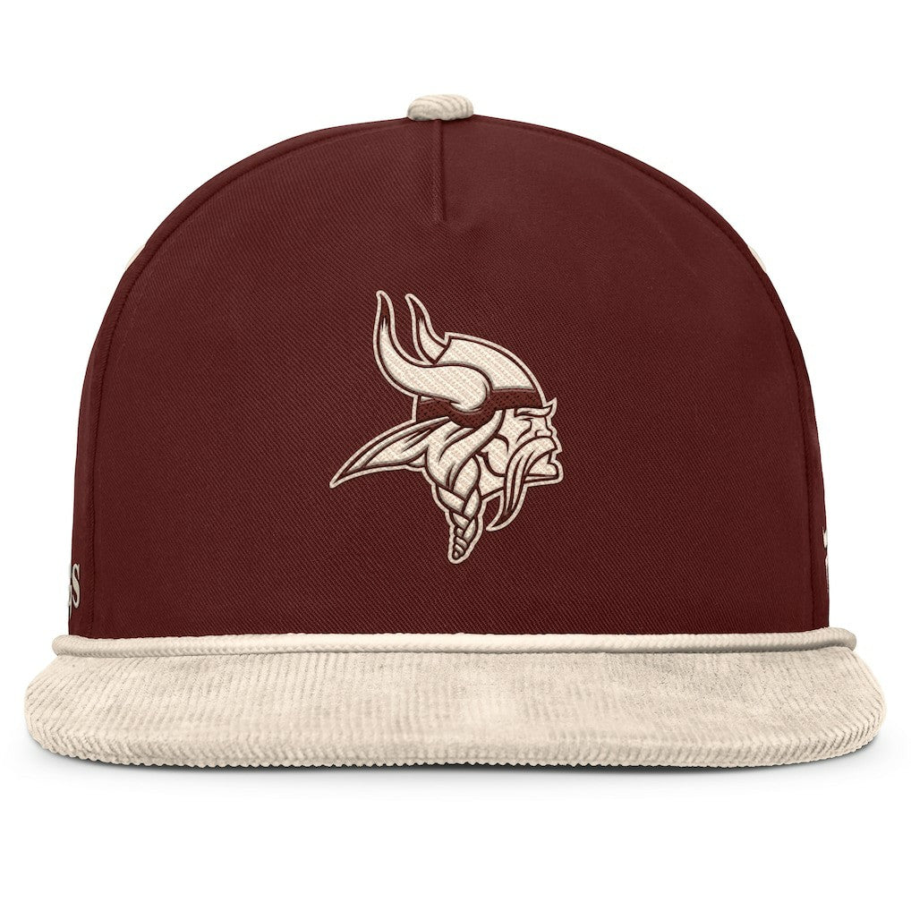 Minnesota Vikings NFL Reminisce Golfer Adjustable Hat - Brown Hats