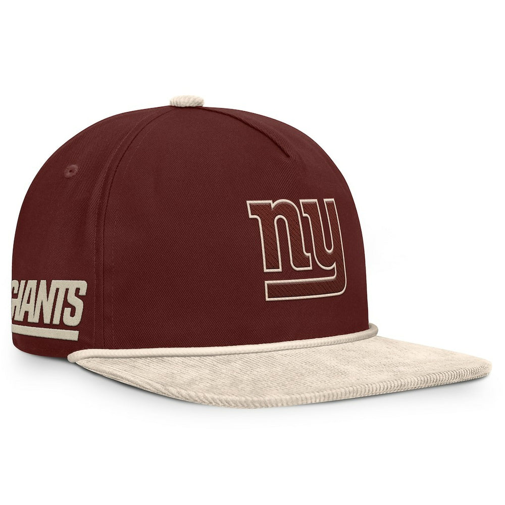 New York Giants NFL Reminisce Golfer Adjustable Hat - Brown Hats