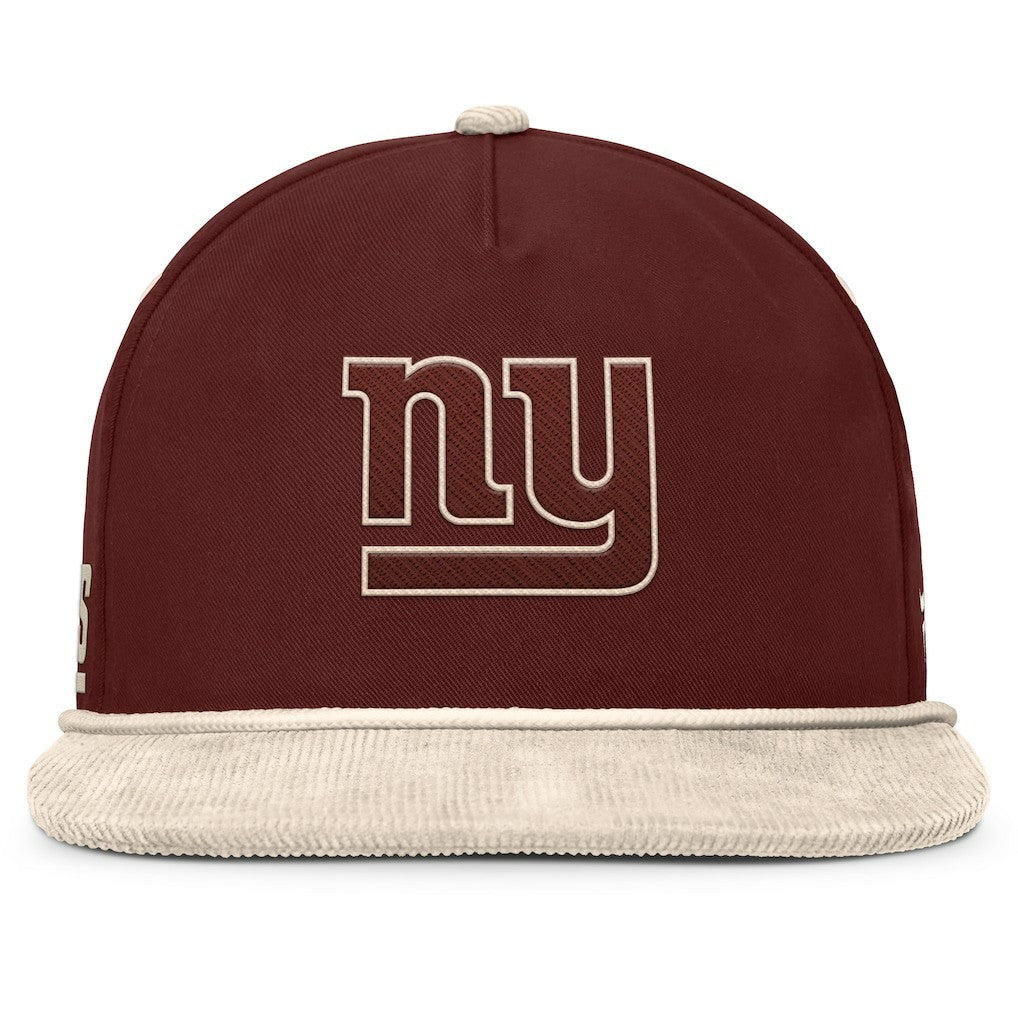 New York Giants NFL Reminisce Golfer Adjustable Hat - Brown Hats