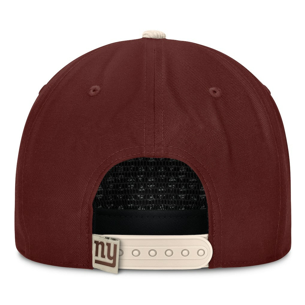 New York Giants NFL Reminisce Golfer Adjustable Hat - Brown Hats