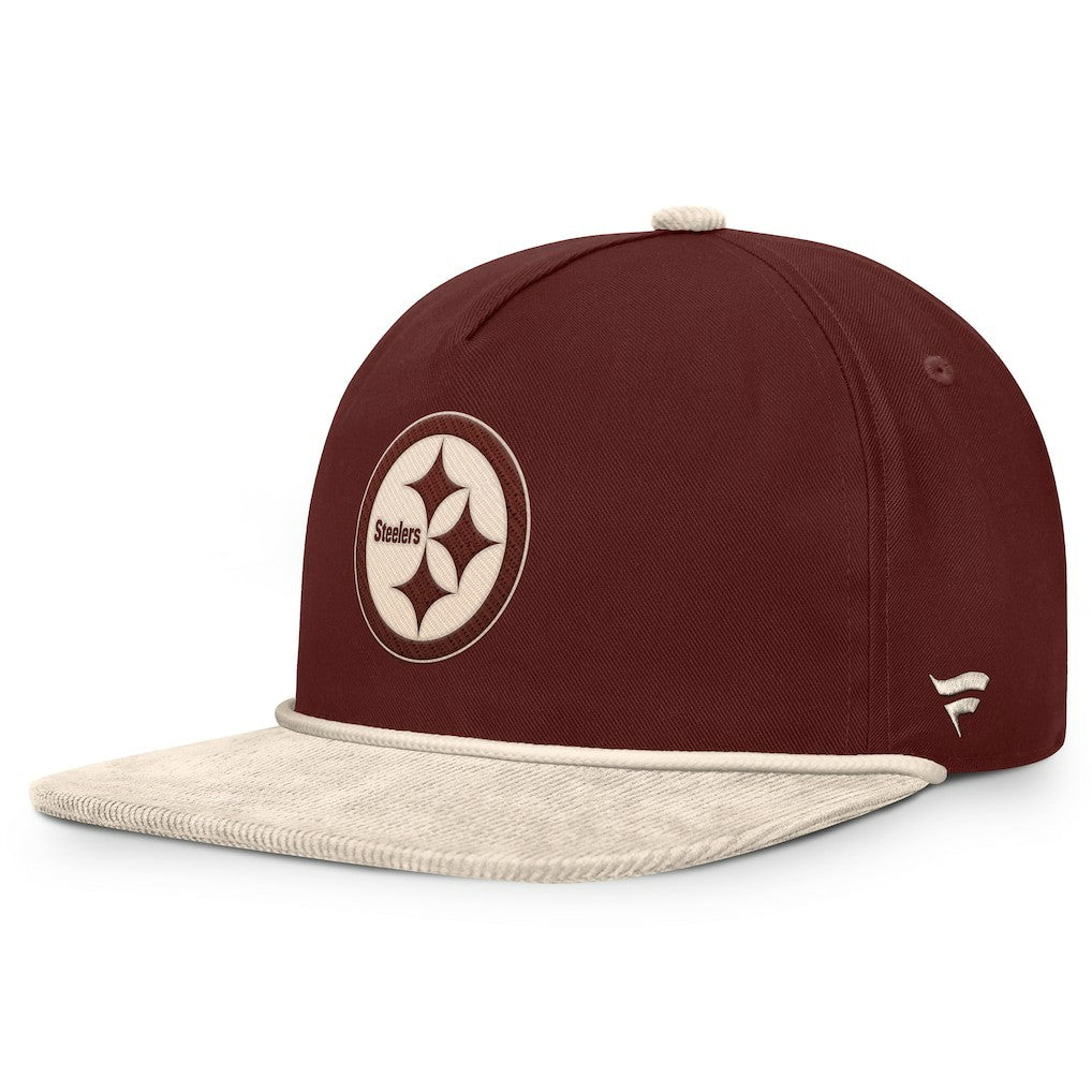 Pittsburgh Steelers NFL Reminisce Golfer Adjustable Hat - Brown Hats