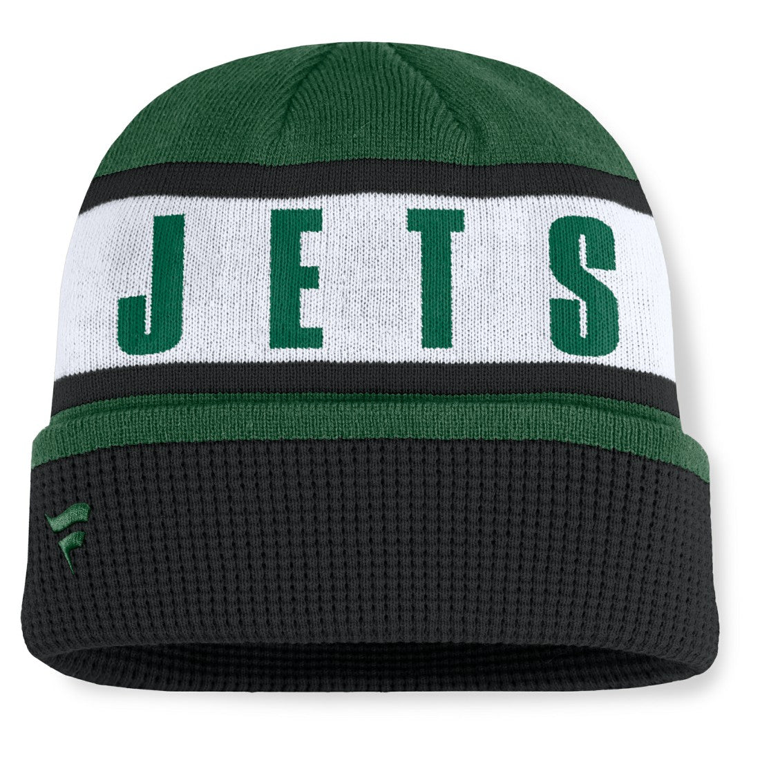 New York Jets Oskie Cuffed Knit Hat - Green/Black Hats