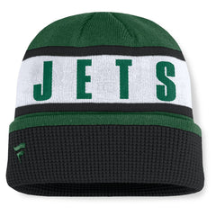 New York Jets Oskie Cuffed Knit Hat - Green/Black Hats