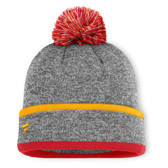 Kansas City Chiefs Motion Cuffed Knit Hat with Pom - Heather Gray Hats