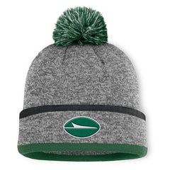New York Jets Motion Cuffed Knit Hat with Pom - Heather Gray Hats