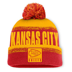 Kansas City Chiefs Play Action Cuffed Knit Hat with Pom - Red/Gold Hats
