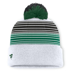 New York Jets Ghost Cuffed Knit Hat with Pom - White Hats