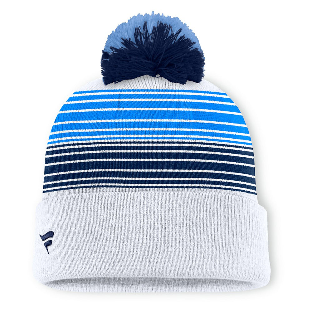 Tennessee Titans Ghost Cuffed Knit Hat with Pom - White Hats