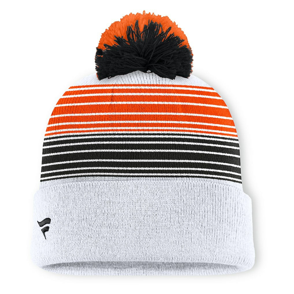 Cincinnati Bengals Ghost Cuffed Knit Hat with Pom - White Hats