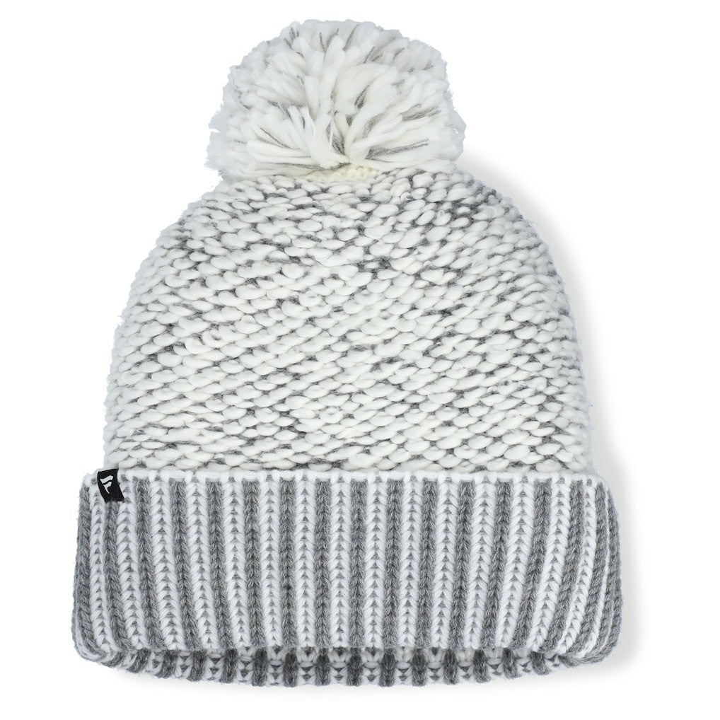 Cincinnati Bengals Women's Pro Set Cuffed Knit Hat with Pom - Heather Gray Hats