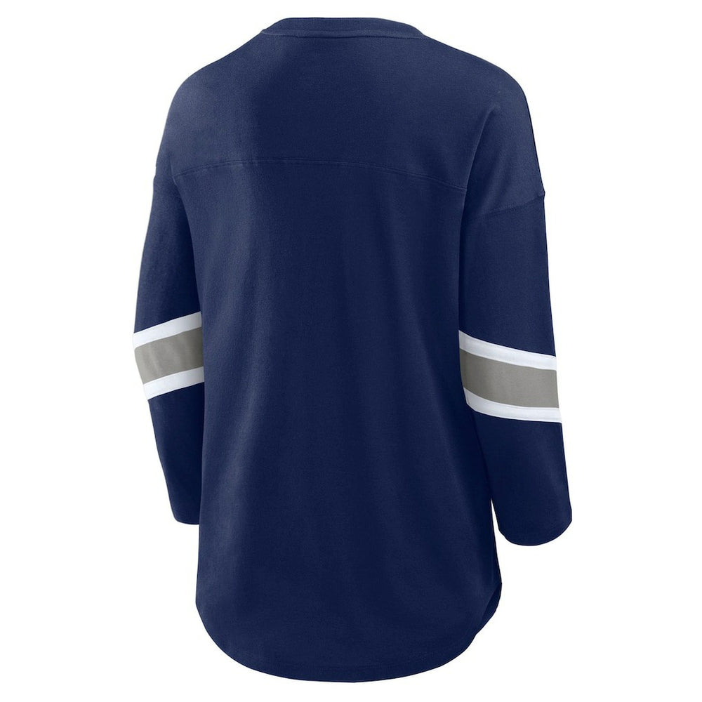 Dallas Cowboys Women's Redzone 3/4-Sleeve T-Shirt - Navy T-shirts