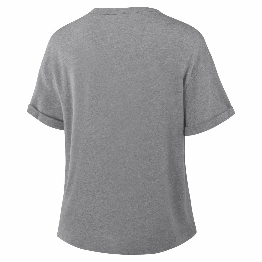 Dallas Cowboys Women's Pennant Wave Tribute Tri-Blend Boxy T-Shirt - Heather Gray T-shirts