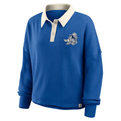 Dallas Cowboys Women's Oversized Hometown Premium Thermal Long Sleeve Shirt - Royal